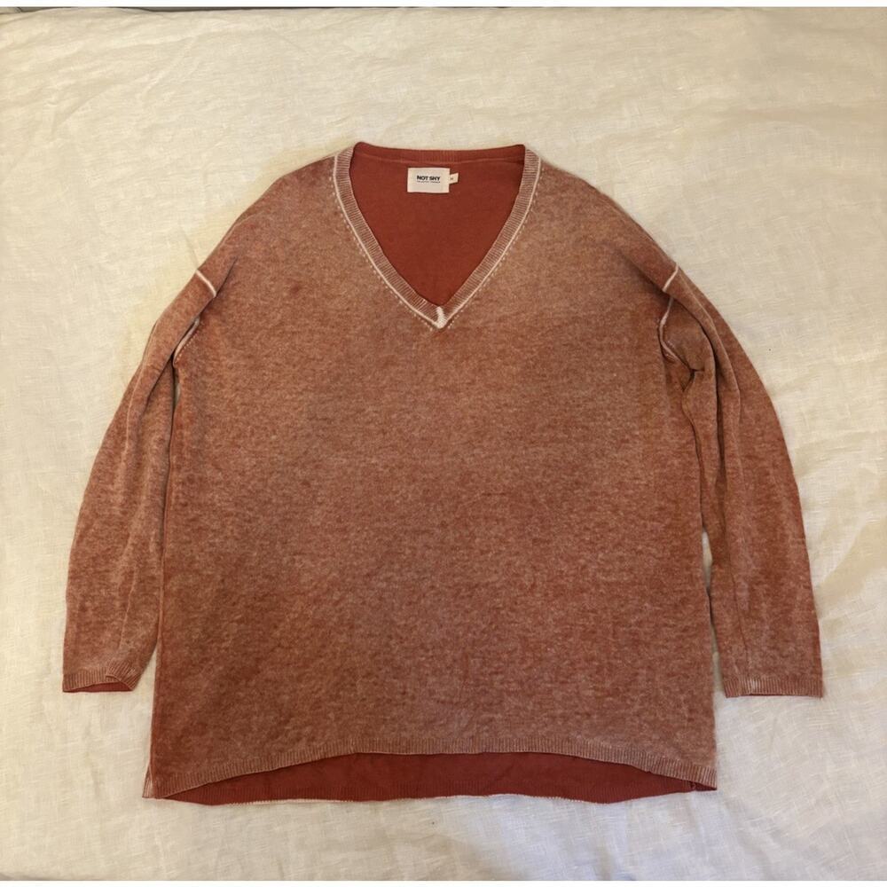 NOT SHY Womens Pink Longsleeve Highest Grade Cashmere Sweater Size M